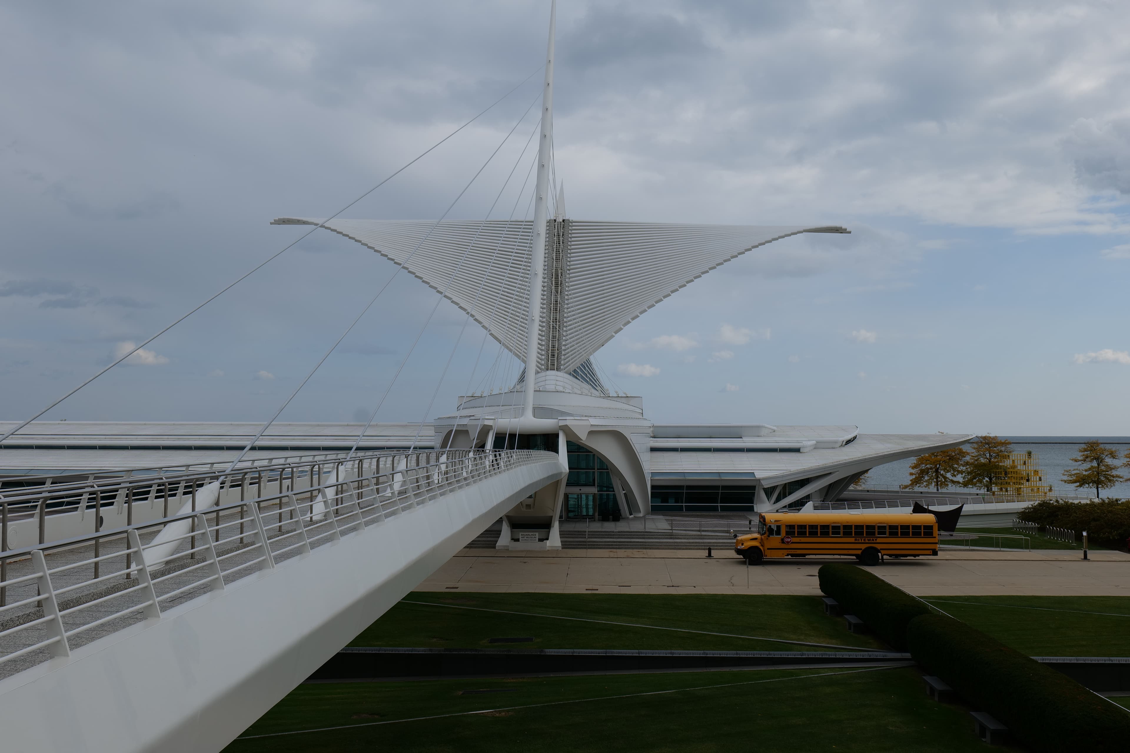 Milwaukee riverfront and city skyline, Wisconsin